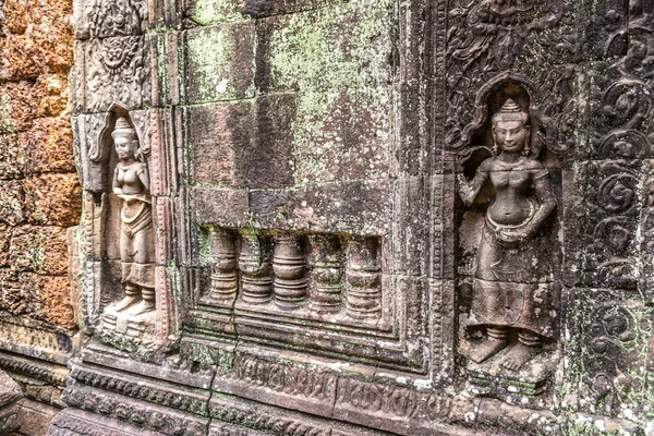 Som Templo Complexo Angkor Wat Siem Reap Camboja Dia Verão — Fotografia de Stock