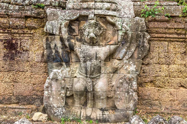 Preah Khan Templet Komplexa Angkor Wat Siem Reap Kambodja Sommardag — Stockfoto