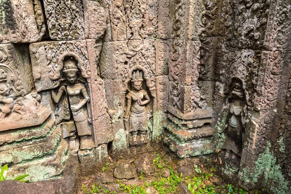 Siem Reap Kamboçya Bir Yaz Günü Karmaşık Angkor Wat Tapınakta — Stok fotoğraf