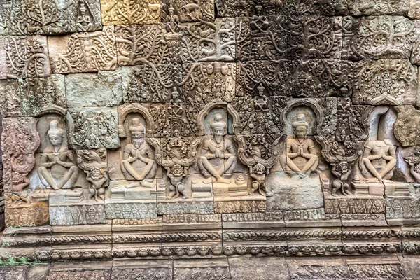 Siem Reap Kamboçya Bir Yaz Günü Karmaşık Angkor Wat Tapınakta — Stok fotoğraf