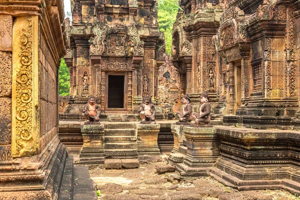 Banteay Srei Templom Komplex Angkor Wat Siem Reap Kambodzsa Egy — Stock Fotó