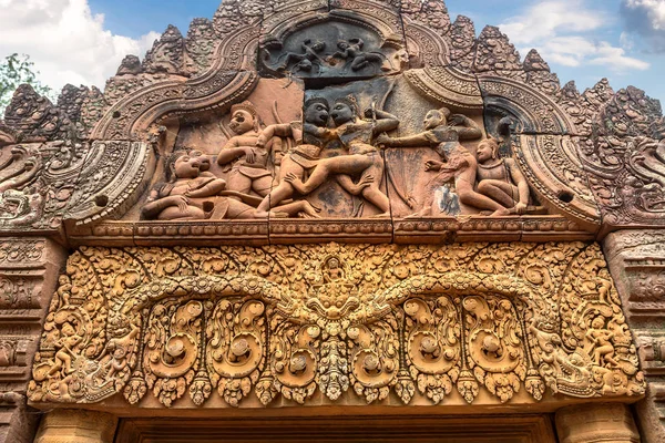 Banteay Srei Siem Reap Kamboçya Bir Yaz Günü Karmaşık Angkor — Stok fotoğraf