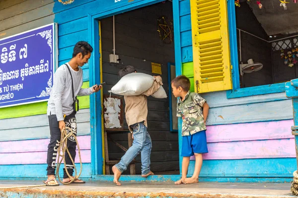 Chong Khneas Cambodge Juin 2018 Des Élèves Cambodgiens Dans Une — Photo