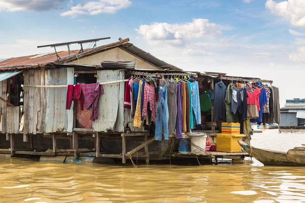 Chong Khneas Pueblo Flotante Cerca Siem Reap Camboya Día Verano — Foto de Stock