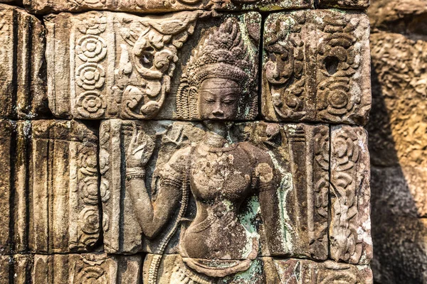 Banteay Kdei tapınağıdır Khmer antik tapınak Siem Reap içinde karmaşık Angkor Wat, Kamboçya'da bir yaz günü