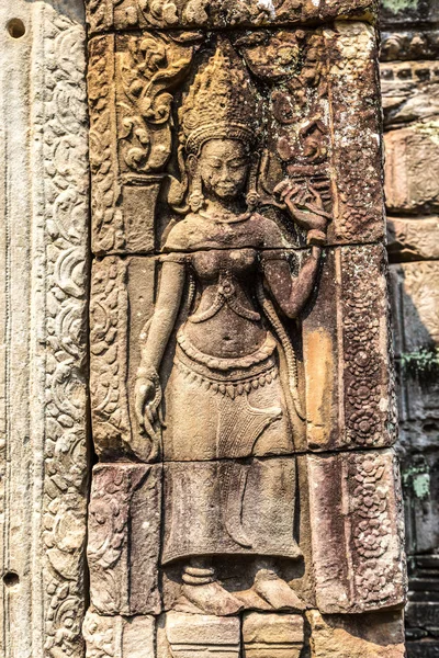 Banteay Kdei tapınağıdır Khmer antik tapınak Siem Reap içinde karmaşık Angkor Wat, Kamboçya'da bir yaz günü
