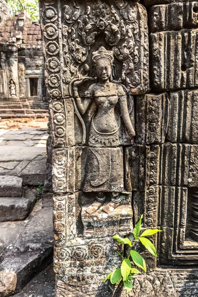Banteay Kdei tapınağıdır Khmer antik tapınak Siem Reap içinde karmaşık Angkor Wat, Kamboçya'da bir yaz günü