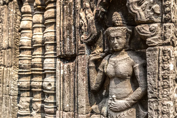 Banteay Kdei tapınağıdır Khmer antik tapınak Siem Reap içinde karmaşık Angkor Wat, Kamboçya'da bir yaz günü