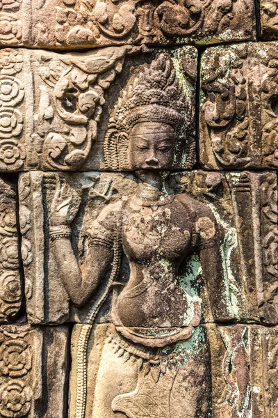 Banteay Kdei tapınağıdır Khmer antik tapınak Siem Reap içinde karmaşık Angkor Wat, Kamboçya'da bir yaz günü