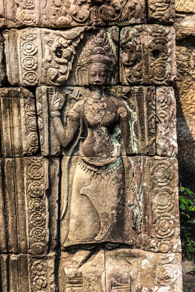 Banteay Kdei tapınağıdır Khmer antik tapınak Siem Reap içinde karmaşık Angkor Wat, Kamboçya'da bir yaz günü