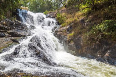 Dalat, bir yaz günü Vietnam'da Datanla şelale