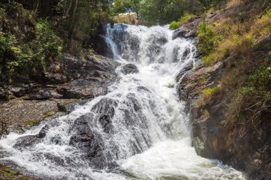 Dalat, bir yaz günü Vietnam'da Datanla şelale