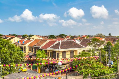 Hava panoramik Hoi An, Vietnam bir yaz günü içinde