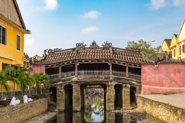 Japon Köprüsü Hoi An, Vietnam bir yaz günü içinde