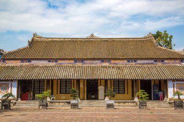 Kalesi, Imperial Kraliyet Sarayı, Yasak Şehir Hue, Vietnam bir yaz günü içinde