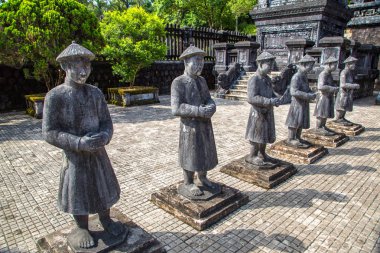 Khai Dinh Türbesi Manadarin hnour ile bir yaz günü Hue, Vietnam koru