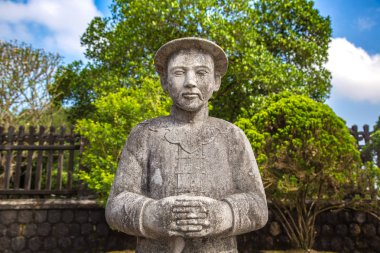 Khai Dinh Türbesi Manadarin hnour ile bir yaz günü Hue, Vietnam koru