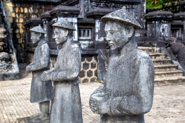 Khai Dinh Türbesi Manadarin hnour ile bir yaz günü Hue, Vietnam koru