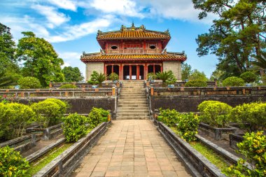 İmparatorluk Minh Mang mezar Hue, Vietnam bir yaz günü içinde