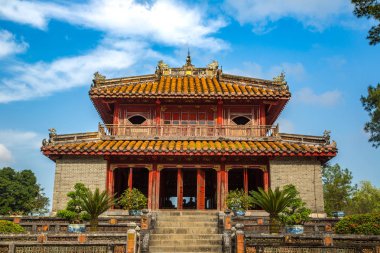 İmparatorluk Minh Mang mezar Hue, Vietnam bir yaz günü içinde