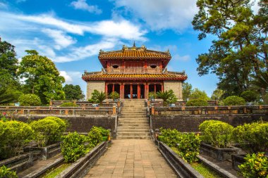 İmparatorluk Minh Mang mezar Hue, Vietnam bir yaz günü içinde