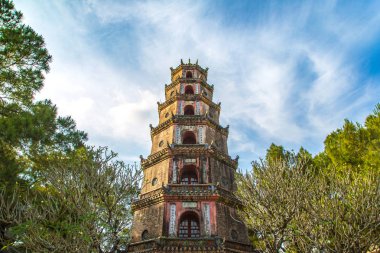 Thien Mu Pagoda Hue, Vietnam bir yaz günü içinde