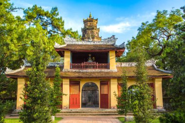 Thien Mu Pagoda Hue, Vietnam bir yaz günü içinde