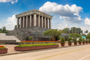 Ho Chi Minh Mausoleum Hanoi, Vietnam bir yaz günü içinde