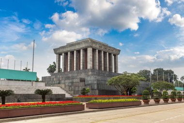 Ho Chi Minh Mausoleum Hanoi, Vietnam bir yaz günü içinde