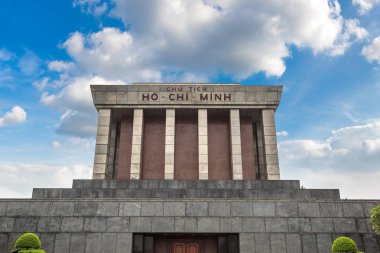 Ho Chi Minh Mausoleum Hanoi, Vietnam bir yaz günü içinde