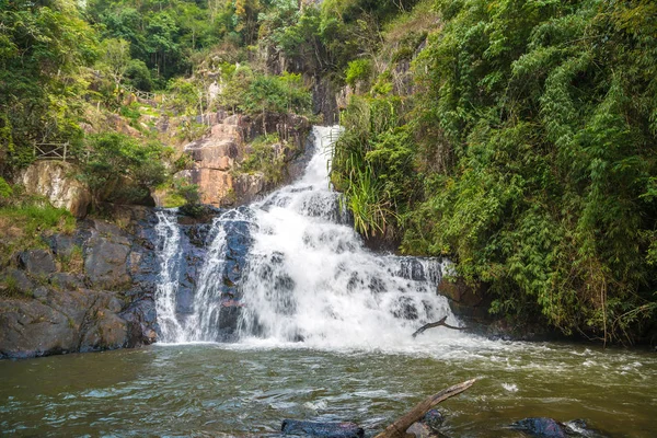 Air Terjun Datanla Dalat Vietnam Hari Musim Panas — Stok Foto