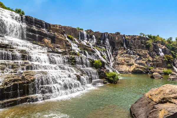 Dalat City Bir Yaz Günü Vietnam Yakınındaki Pongour Şelale — Stok fotoğraf