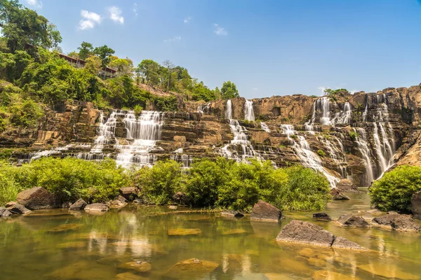 Dalat City Bir Yaz Günü Vietnam Yakınındaki Pongour Şelale — Stok fotoğraf