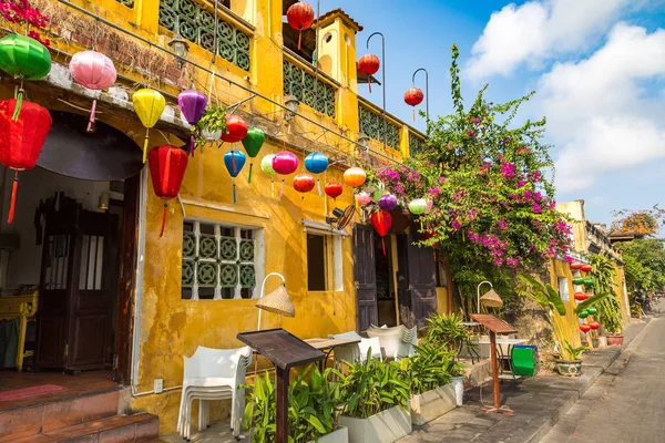 Rua Colorida Hoi Vietnã Dia Verão — Fotografia de Stock