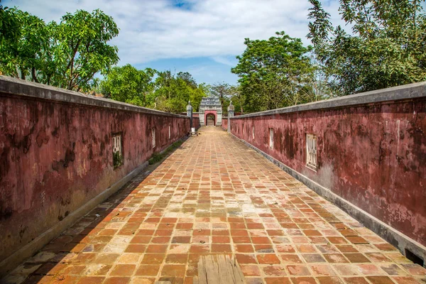 Cidadela Palácio Real Imperial Cidade Proibida Hue Vietnã Dia Verão — Fotografia de Stock