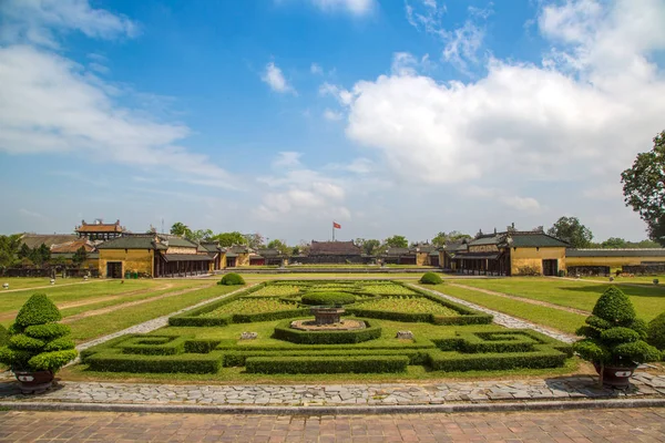 Citadela Císařský Královský Palác Zakázané Město Hue Vietnam Letním Dni — Stock fotografie