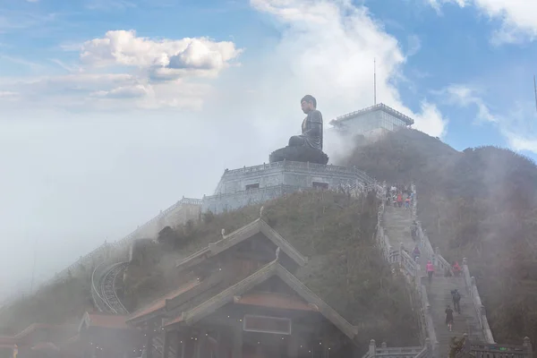 Bich Van Thien Templo Cerca Estación Teleférico Fancipan Sapa Lao —  Fotos de Stock