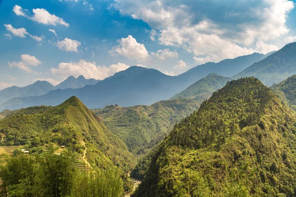 Vue Panoramique Rizière Terrasses Sapa Lao Cai Vietnam Dans Une — Photo