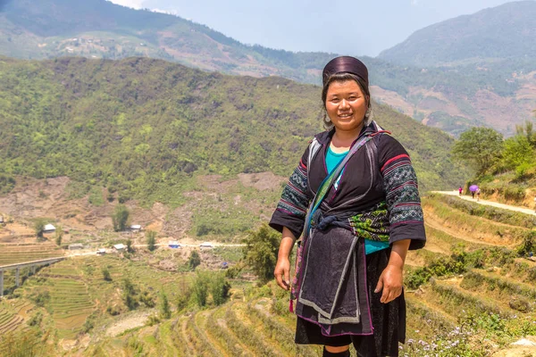 Sapa Vietnam Haziran 2018 Bir Yaz Günü Terraced Pirinç Alan — Stok fotoğraf