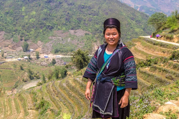 Sapa Vietnam Haziran 2018 Bir Yaz Günü Terraced Pirinç Alan — Stok fotoğraf