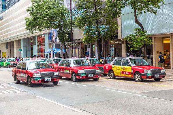 Hong Kong Çin Haziran 2018 Yaz Günü Hong Kong Taksi — Stok fotoğraf