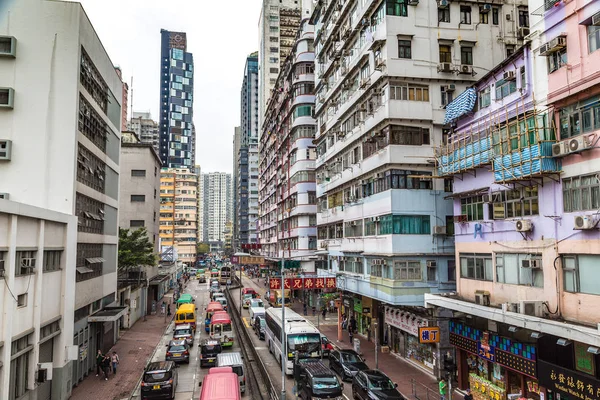 Hong Kong China Junho 2018 Vista Rua Hong Kong Dia — Fotografia de Stock