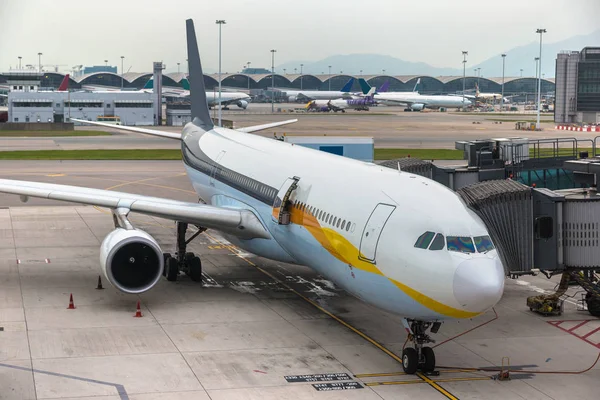 Hong Kong International Airport Bij Zomerdag — Stockfoto