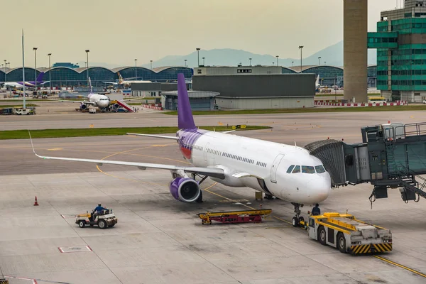 Hong Kong International Airport Bij Zomerdag — Stockfoto