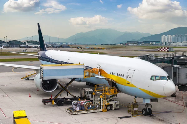 Hong Kong International Airport Bij Zomerdag — Stockfoto