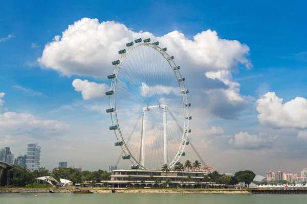 싱가포르 2018 관람차 싱가포르에서 싱가포르 플라이어 — 스톡 사진