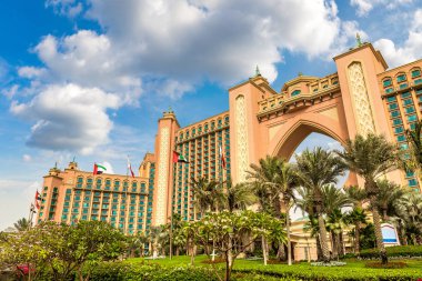 Dubai, Birleşik Arap Emirlikleri - 26 Haziran 2018: Atlantis, Palm Hotel Dubai, Birleşik Arap Emirlikleri