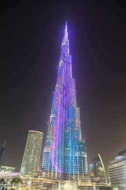 DUBAI, BAE - 26 Haziran 2018: Burj Halife, Dubai, Birleşik Arap Emirlikleri