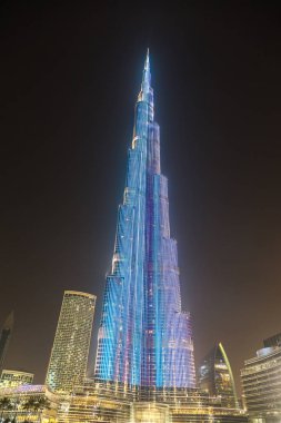 DUBAI, BAE - 26 Haziran 2018: Burj Halife, Dubai, Birleşik Arap Emirlikleri