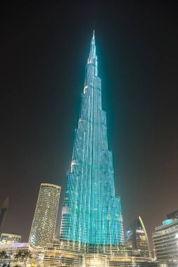 DUBAI, BAE - 26 Haziran 2018: Burj Halife, Dubai, Birleşik Arap Emirlikleri